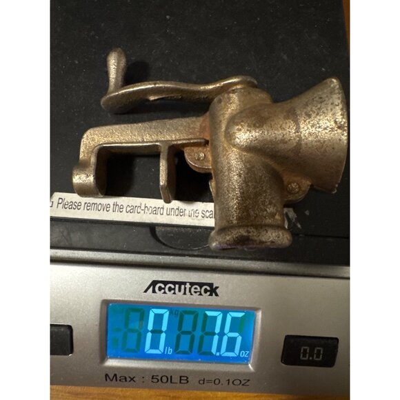 Vintage Cast Iron Meat Grinder L.P. & Co. NYC USA Salesman Sample Childs Toy - Picture 15 of 15